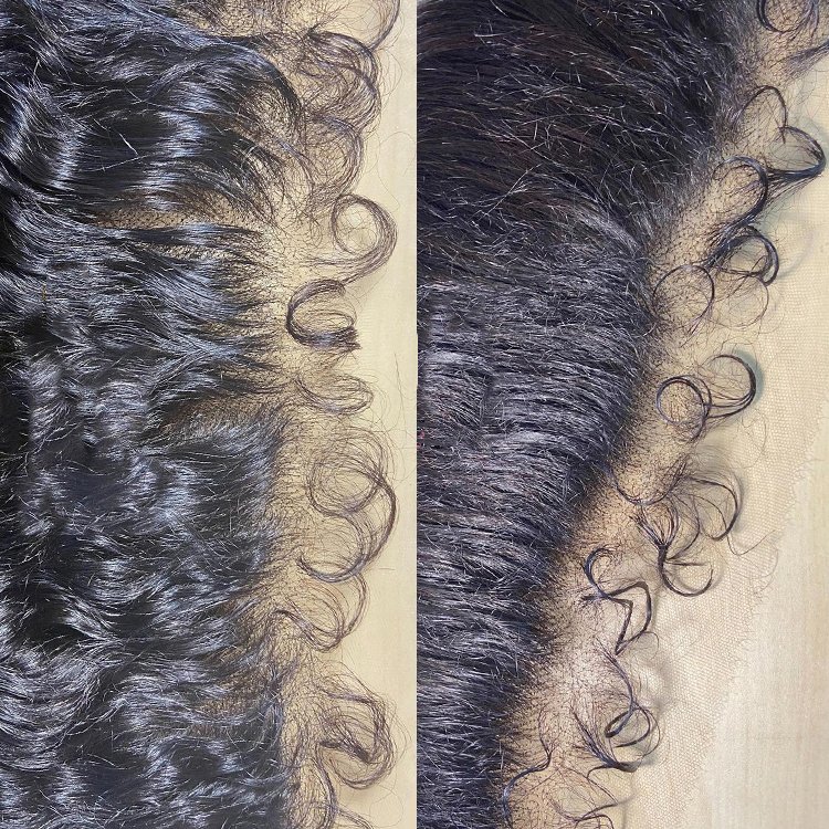 Wholesale Raw Virgin Cuticle Aligned Brazilian Human Hair Transparent Lace Frontal Human Hair 4c afro kinky curly human hair wig