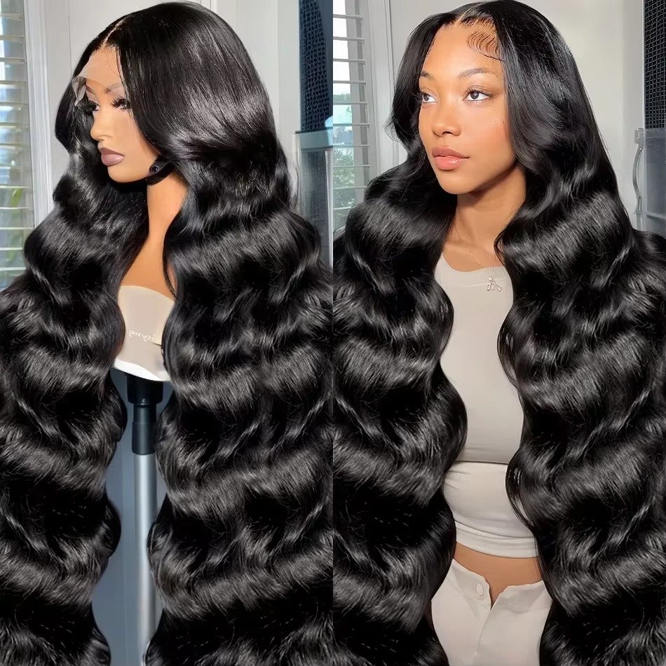13x4 Transparent Lace 200 Density Body Wave popular fashion wig for Black Women Wig Lace Front Human Hair Wigs