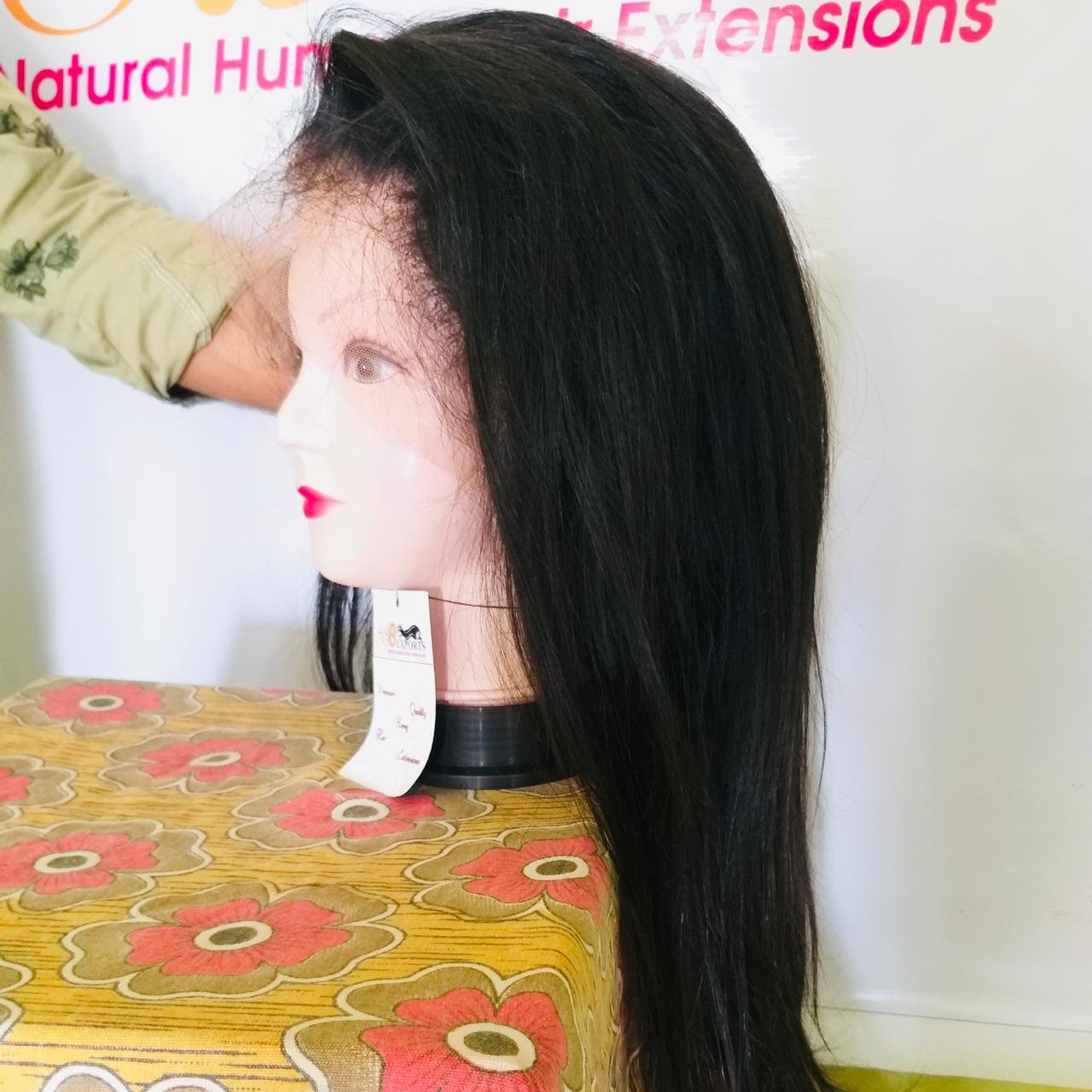 Straight Body Wave Full Lace Human Hair Wigs Raw Unprocessed Top Quality Indian Virgin Brazilian Straight Raw Hair HD Wigs