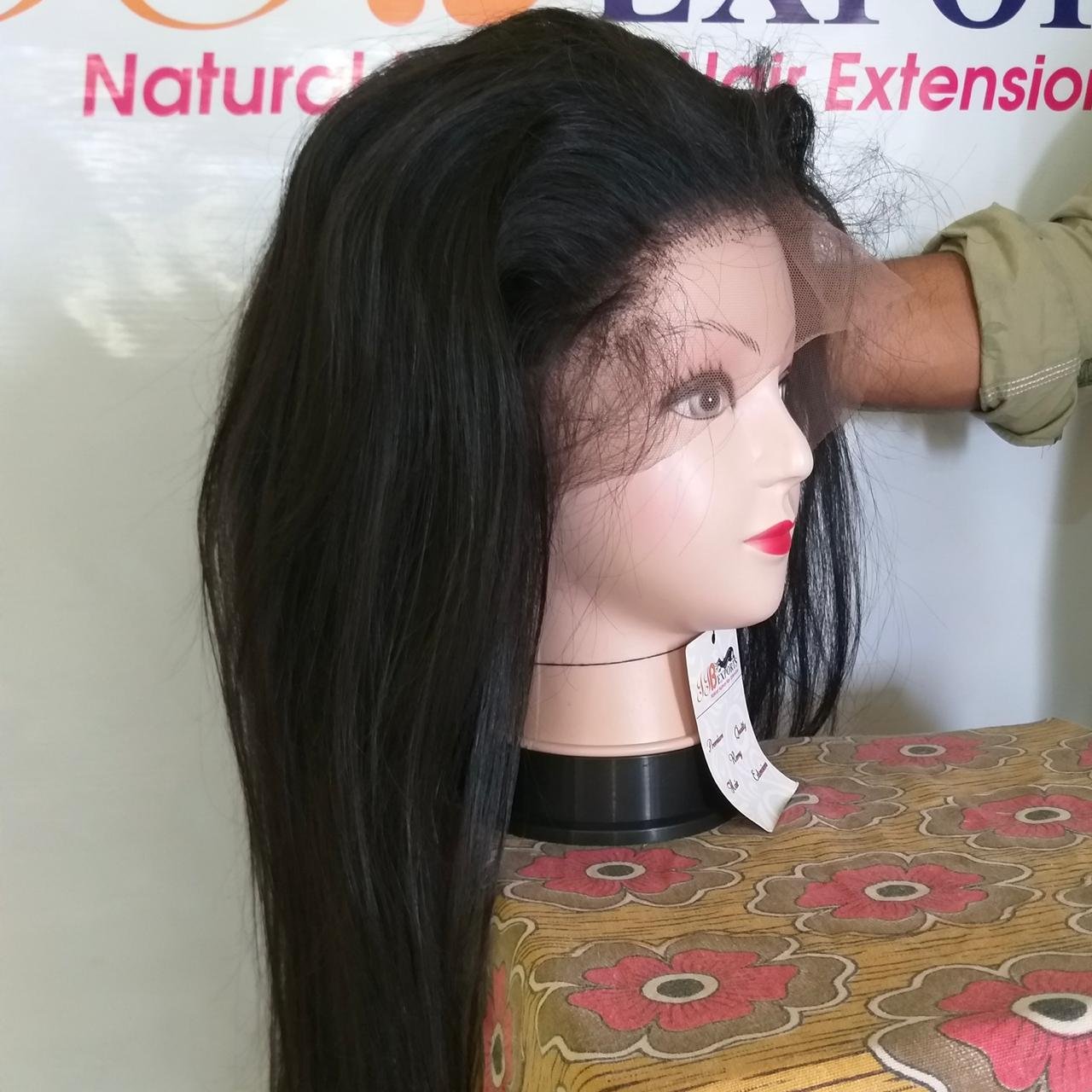 Straight Body Wave Full Lace Human Hair Wigs Raw Unprocessed Top Quality Indian Virgin Brazilian Straight Raw Hair HD Wigs