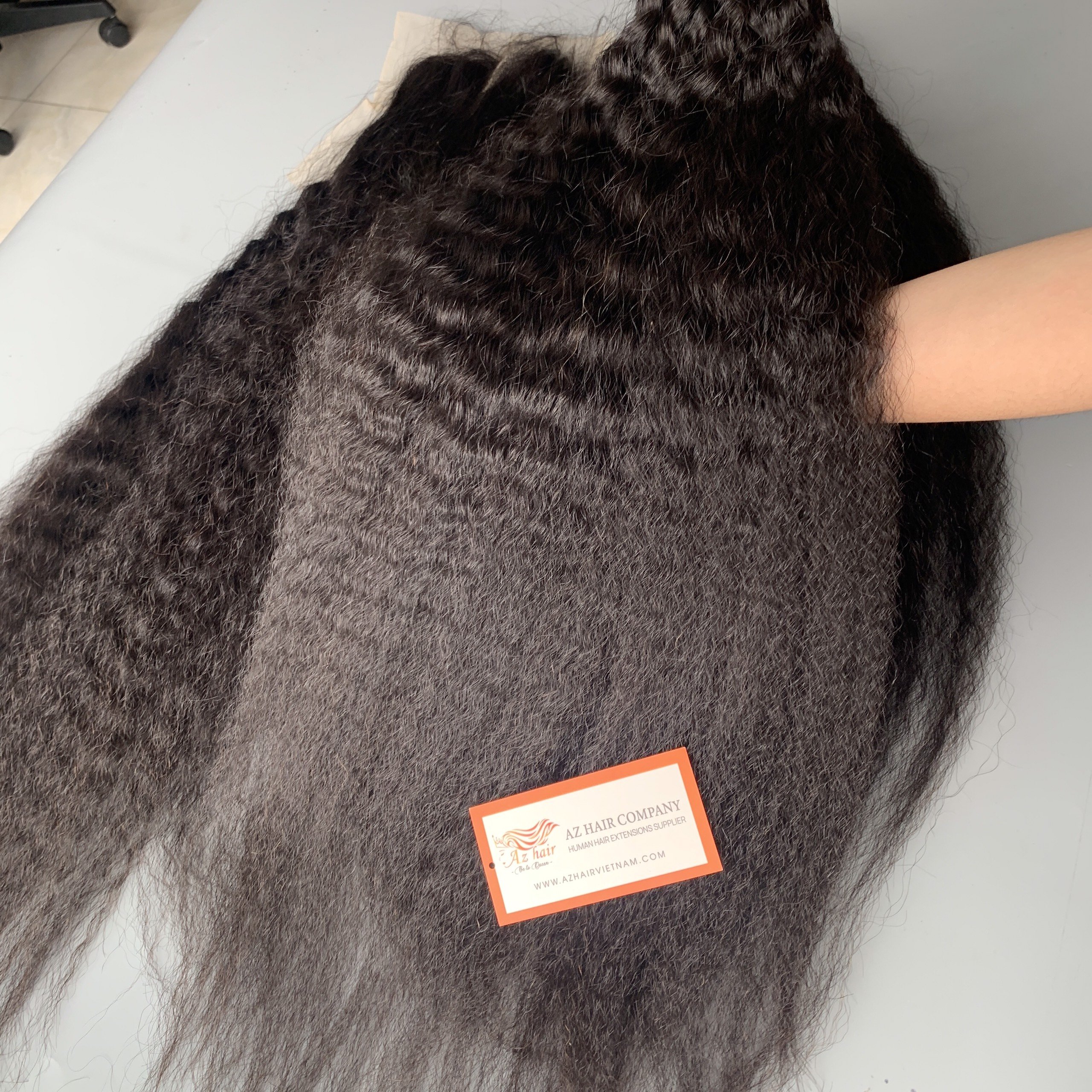 Raw Vietnamese Hair 12A Grade Cuticle Aligned Hair Kinky Straight Weft Hair Extensions Unprocessed Wholesale Vendor