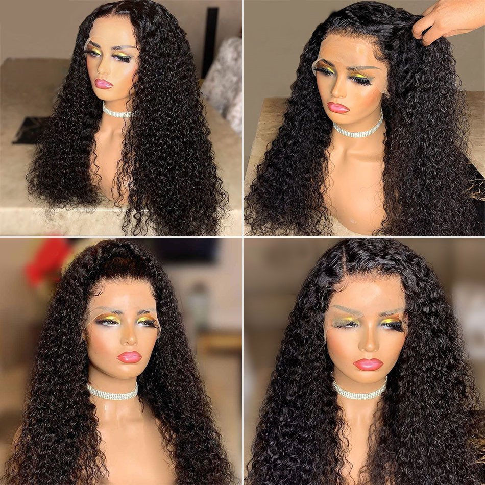 Yeswigs Deep Curly Wave Hd Full 360 Lace Frontal Wig Raw Indian 100% Virgin Human Hair Lace Front Wig For Black Women Human Hair
