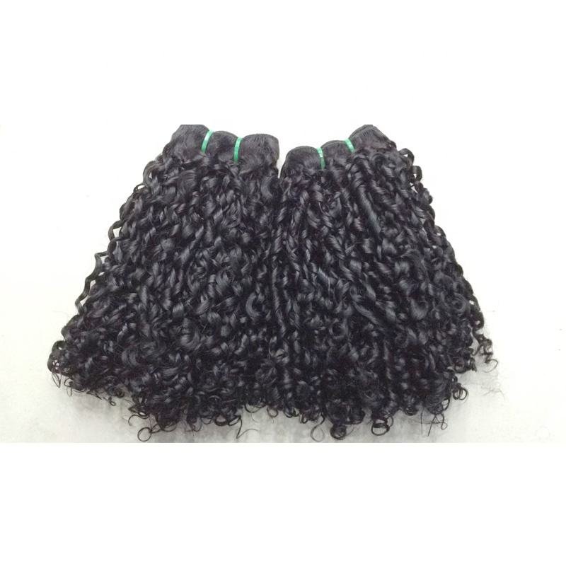 Wholesale Kinky Curly Human Hair Extensions Raw Virgin vietnamese Hair fumi curly burmese curly texture