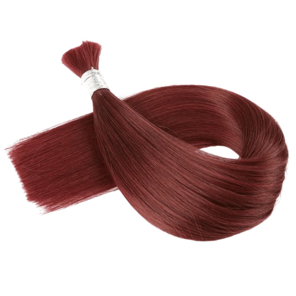 Wholesale Unprocessed raw hair bulk extensions virgin cuticle aligned genius weft human remy straight bulk hair