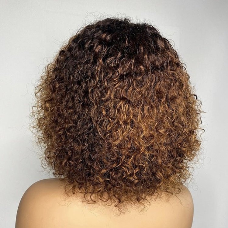 Cheap bob curly human hair wigs with bang virgin mink brazilian wavy curly human hair sewing machine made wigs vendors