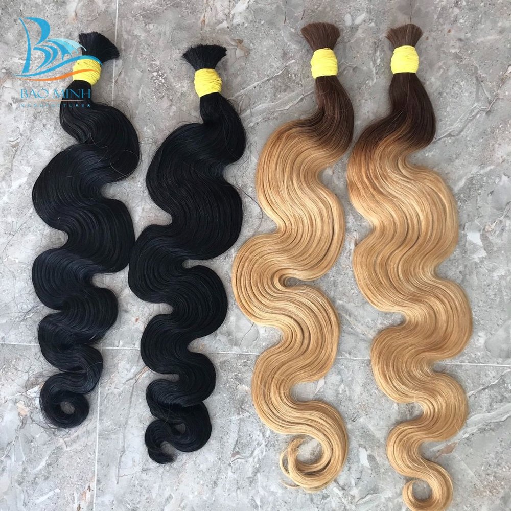 VIETNAMESE HAIR VENDOR Wholesale Loose Wavy Natural Wavy Ash Color Virgin Bulk Hair Extensions & Wig No Tangle No Shedding