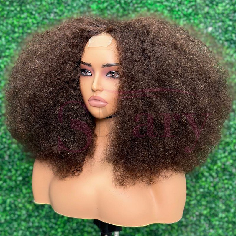 Wholesale 250% Full Density 2x6 Kim K Lace Closure Wig Raw Vietnamese Virgin Human Hair Vendors Afro Kinky Curly Human Hair Wigs