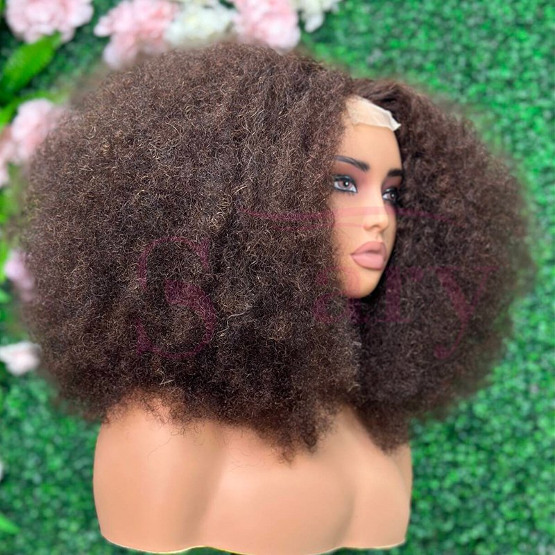 Wholesale 250% Full Density 2x6 Kim K Lace Closure Wig Raw Vietnamese Virgin Human Hair Vendors Afro Kinky Curly Human Hair Wigs