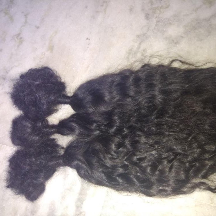 100% No Tangling No Shedding free 100% Pure Virgin Unprocessed Indian Remy Single Drawn Wavy Bulk Human Hair
