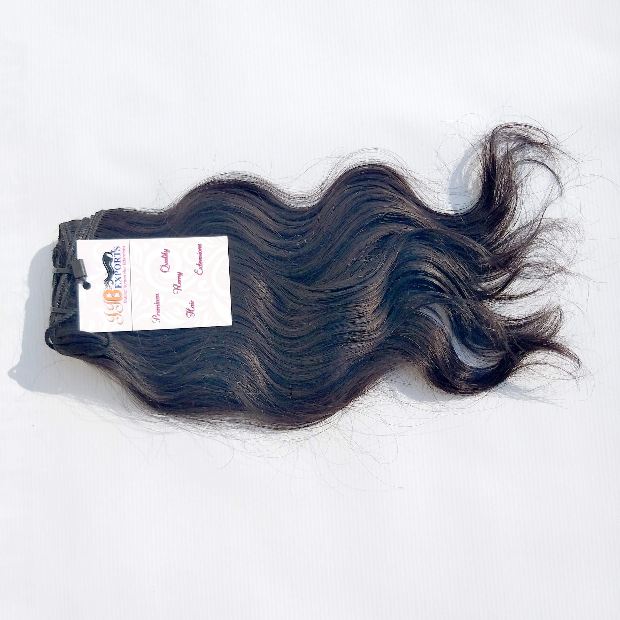 Raw Indian Hair Vendors Water Wave Natural Virgin Human Hair Bundles, Raw Indian Temple Hair,Machine Double Weft Indian Hair