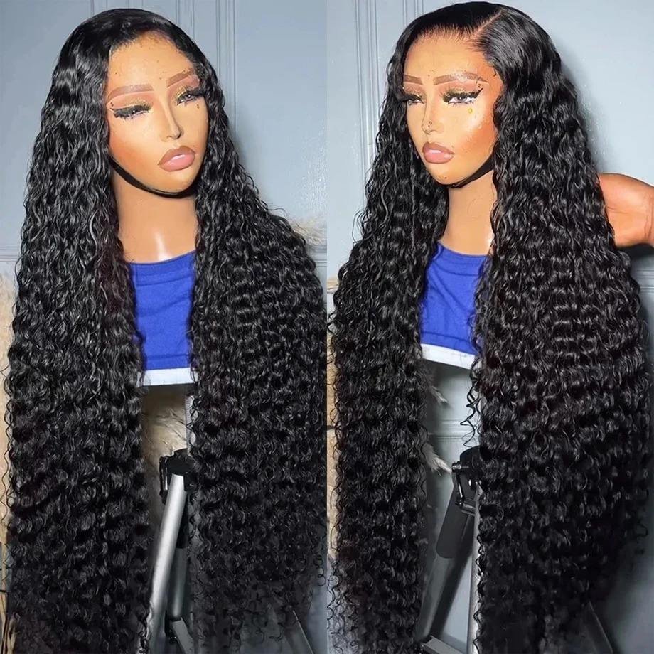 Curly 13x6 Lace Front Human Hair Wigs Remy Raw Indian Curly 13x4 HD Transparent Lace Frontal Wig For Women Lace Closure Wigs