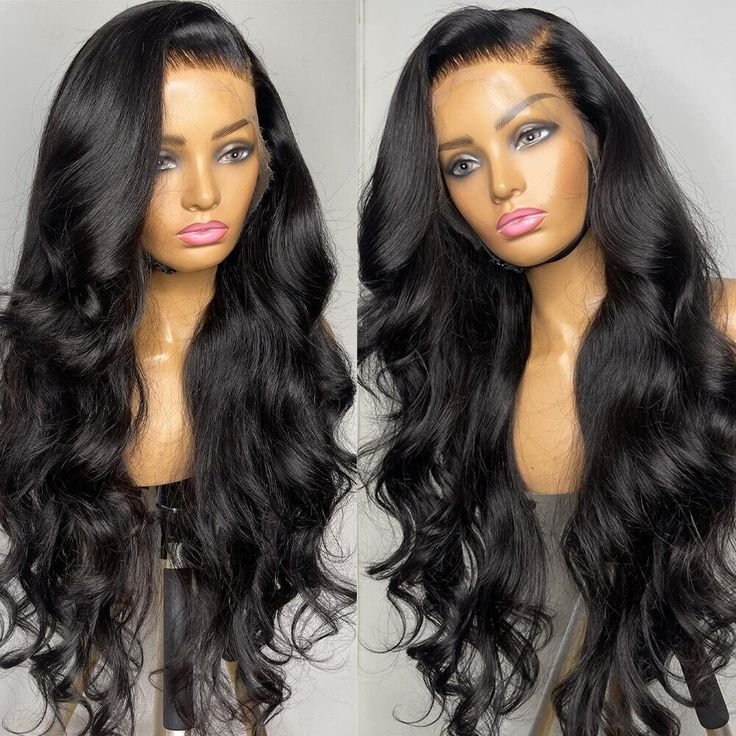 Natural Hairline Transparent Kinky Straight Lace Front Wig Pre Plucked Yaki Brazilian Lace Closure Human Hair Wig For Woman