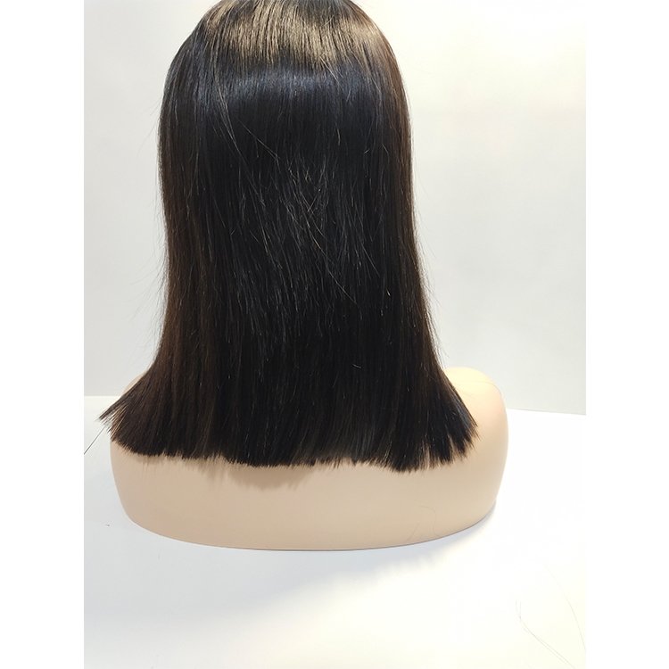 Straight Short Bob Lace Front Human Hair Wigs ,Brazilian Closure Frontal Wig, Pre Plucked Remy Glueless Bob Wig For Woman