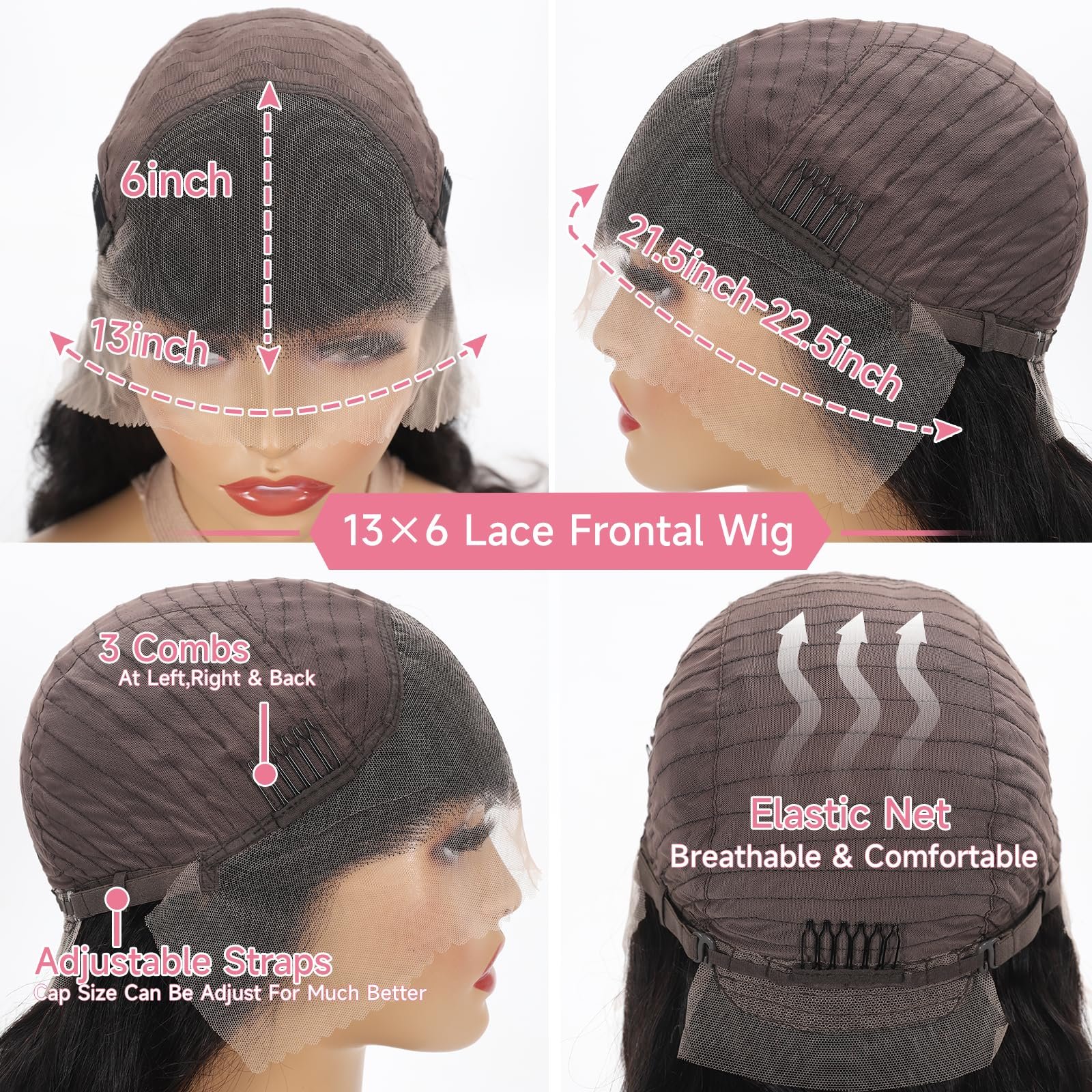 13x6 glueless hd lace wig 200 density HD Swiss Peruvian lace front wig wear and go cuticle aligned natural human hair wigs