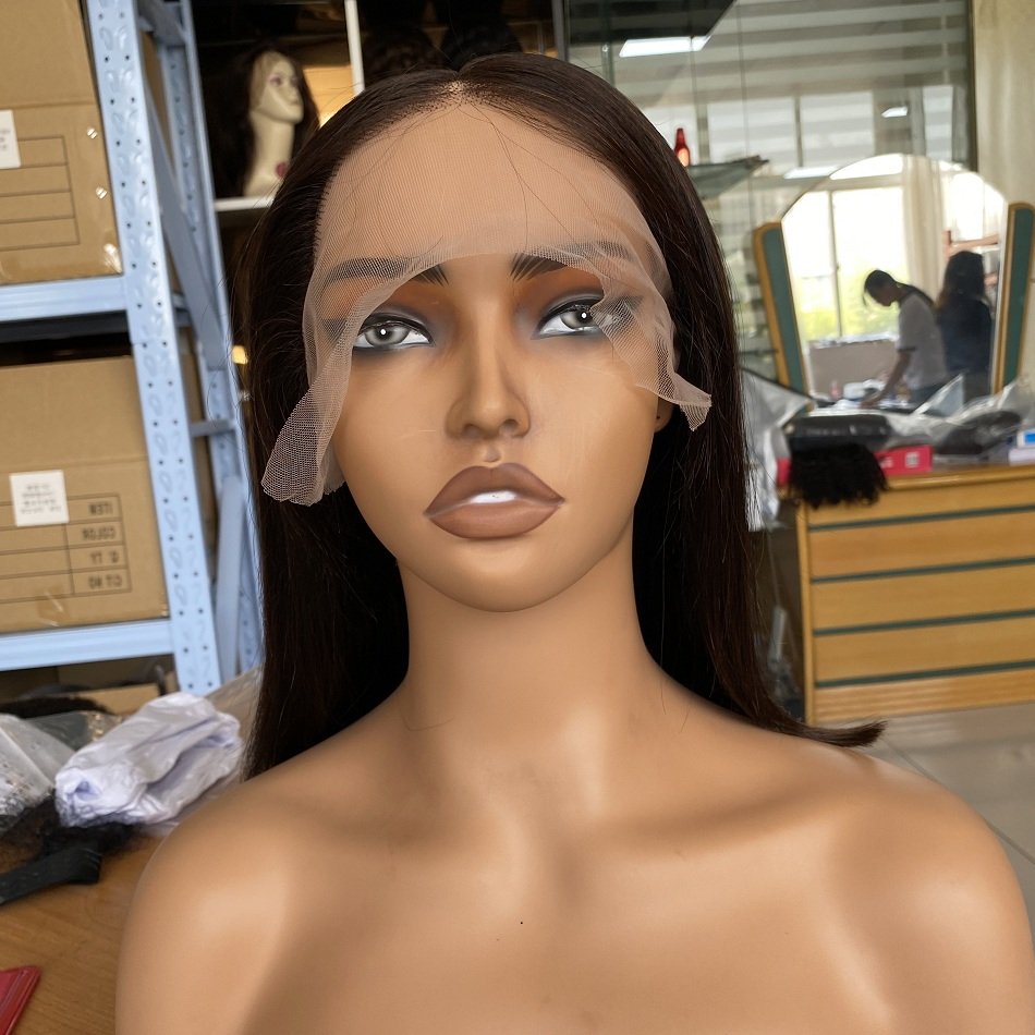 Wholesale 12A Brown Straight Bob Wigs Brazilian Hair Vendor Colored Bob 13x4 Full Lace Front Human Hair Wigs For Black Women