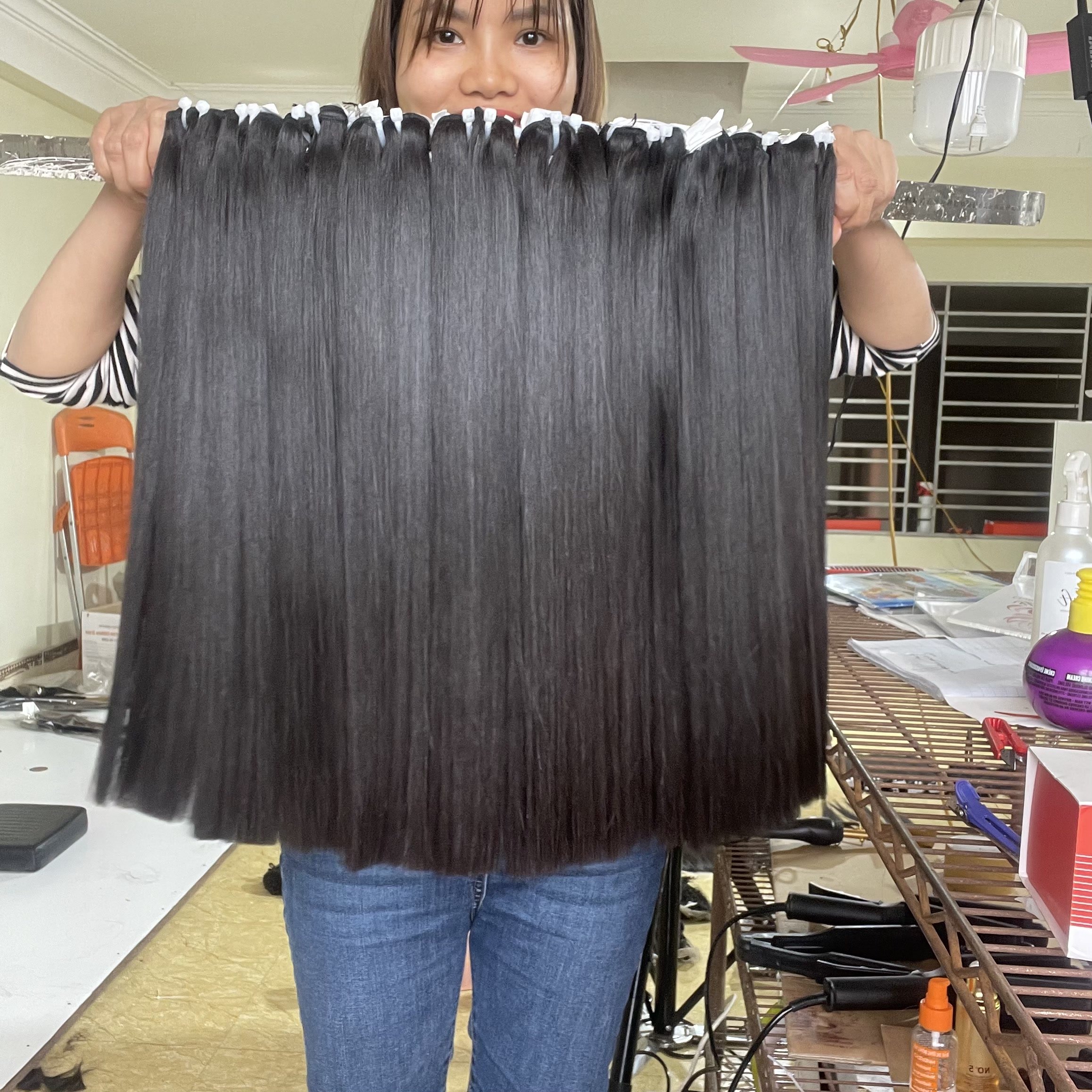 Hair Bundles SDD Bone Straight Human Hair 100% Raw Virgin Hair Vietnam Wholesale Price Factory