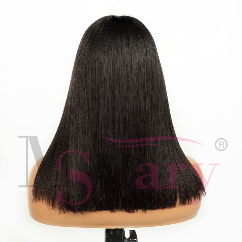 12A Bone Straight Kim K 2*6 Lace Closure Bob Wig Super Double Drawn Short Bob Wig Cheap Glueless Human Hair Wigs for Black Women
