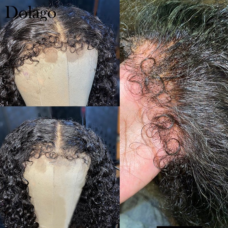 Malaysian wigs full lace 13x4 Lace Front Long Body Wave 4b 4c curly hair lines human hair wig suppliers