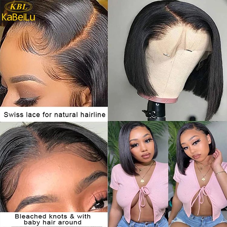 Bob Wigs 100% Virgin Human Hair,Best Frontal Indian Wig Hd Lace Original Human Hair, Natural Lace Human Hair Wig