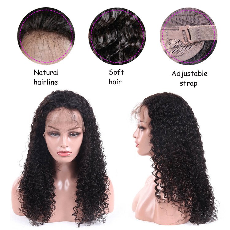 13x4 Curly Malaysian Lace Front Human Hair Wigs With Pre Plucked Baby Hair LSY Remy Hair 8-24inch Lace Wigs