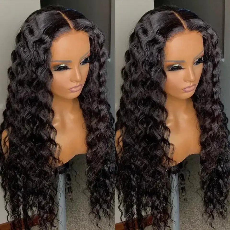 Attractive and beautiful long curly human hair wig 8-40 inch include all curl degree