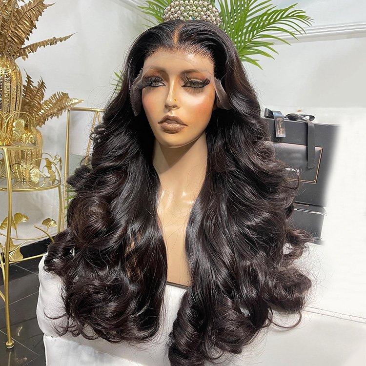 Attractive and beautiful long curly human hair wig 8-40 inch include all curl degree