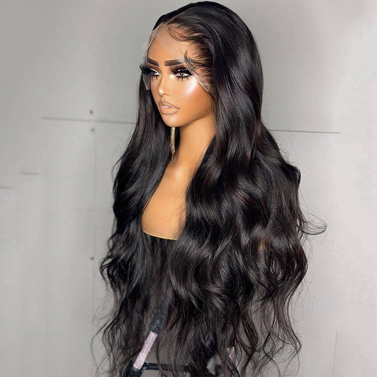 Attractive and beautiful long curly human hair wig 8-40 inch include all curl degree