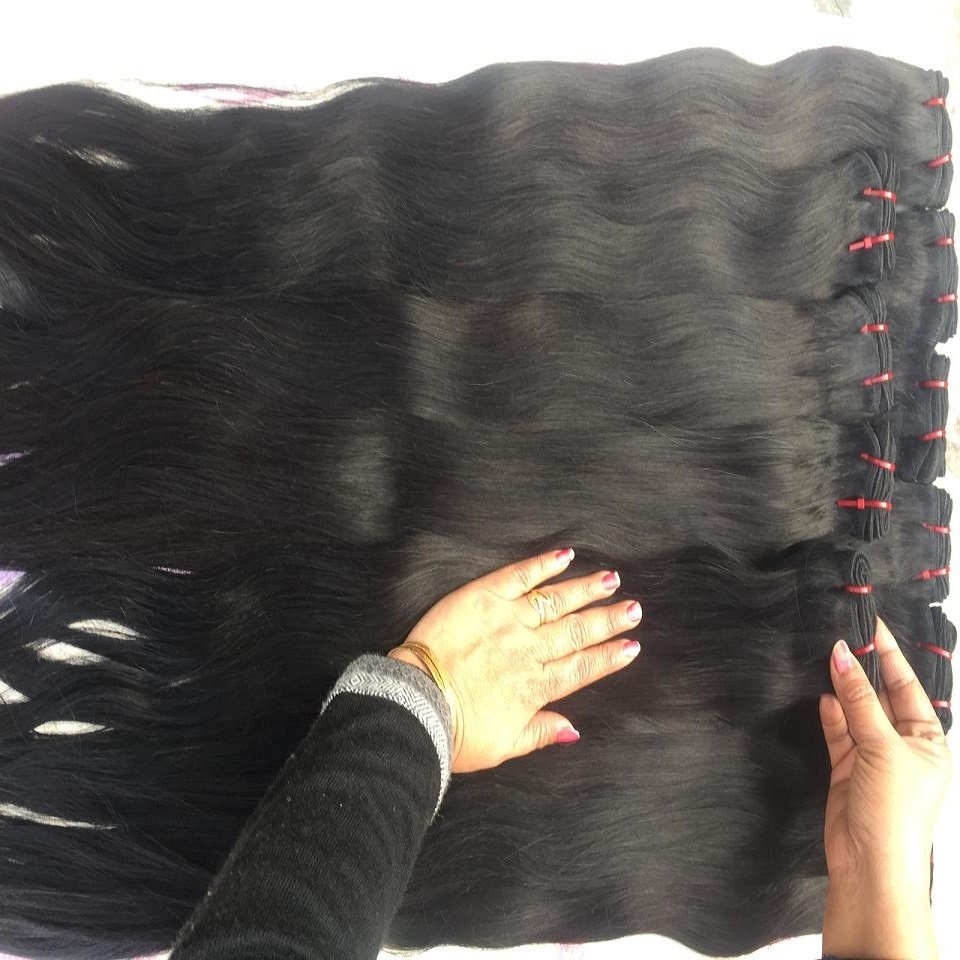 High Quality 10A Straight Wave Remy Virgin Hair Raw Unprocessed Indian Brazilian for All Colors Model 33