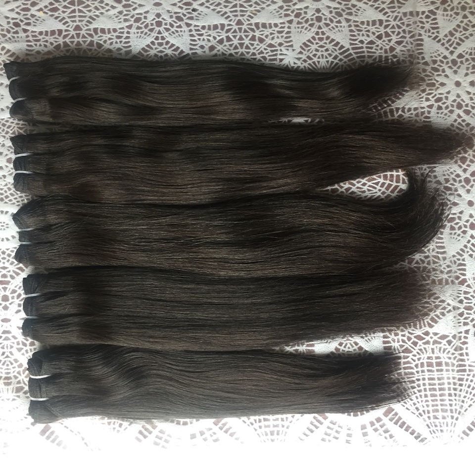 High Quality 10A Straight Wave Remy Virgin Hair Raw Unprocessed Indian Brazilian for All Colors Model 33