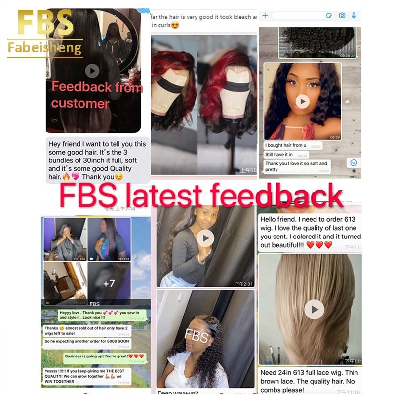 FBS Fashion Hair Vendor in Raw Virgin Cuticle Aligned Perruque Lace Front Nature Human Hair Wig for Black Women