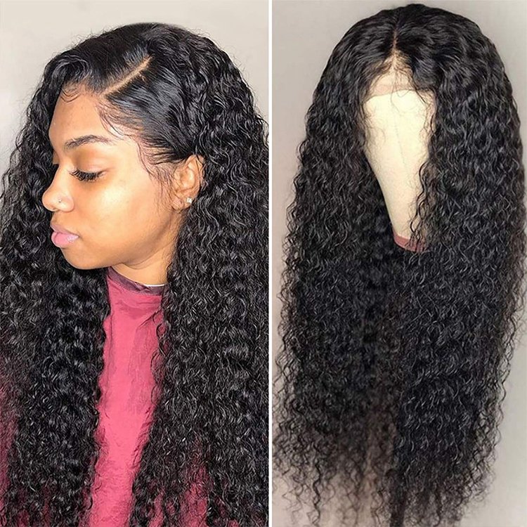 12A cheap 20inch 30 inch 100% brazilian Kinky curly unprocessed human hair wig for black women