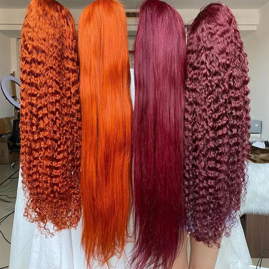 Brazilian Virgin Human Hair 360 Lace Front Wig,100% Unprocessed Water Curly Human Hair Lace Wigs for Black Women
