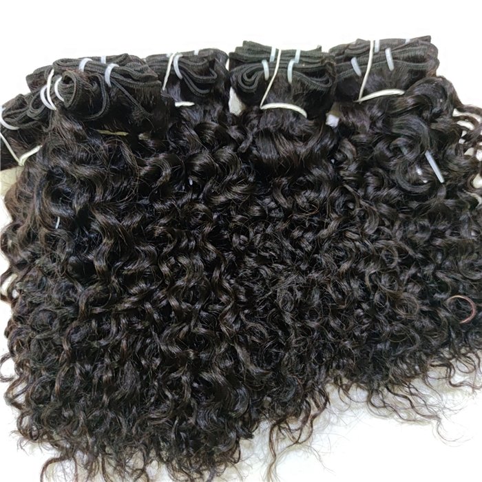 Hot Selling Deep Curly Hair Wholesale 100% Vietnamese Natural Hair Black Color Processed Virgin Hair Vendor