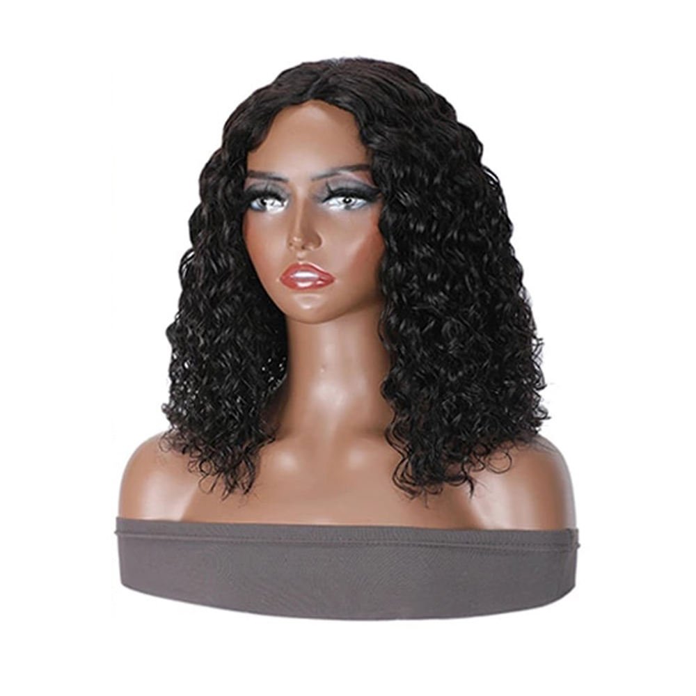 V Part Human Hair Kinky Straight Wigs For Women Brazilian U Part Human Hair wig Curly Human Raw Hair Wig