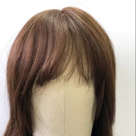 Machine Made 100% Human Hair Wig for Women Dark Brown 45CM Average Size Wigs For Black Women