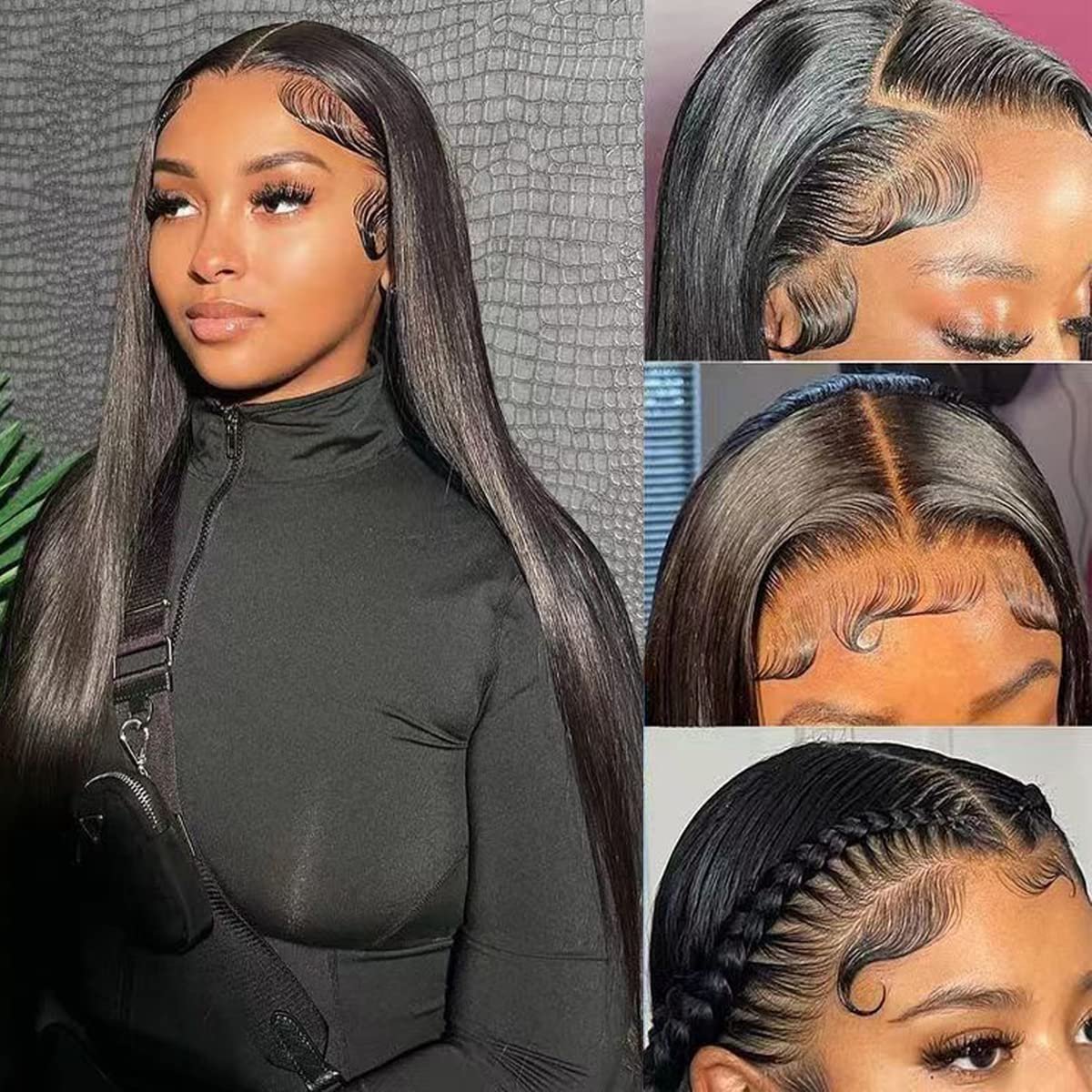 Wholesale Prices Hd Frontal Wig Human Hair 30 Inch Straight Human Hair Wigs Bone Straight Transparent Hd 360 Lace Front Wigs