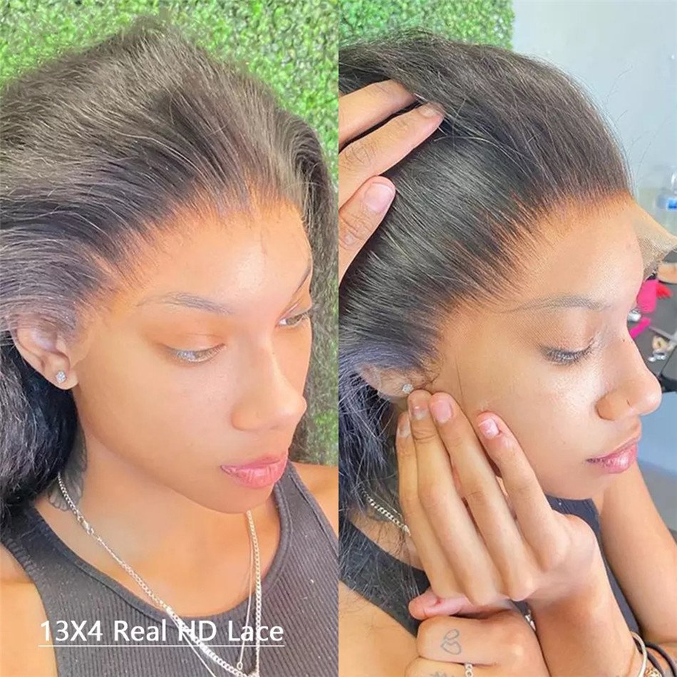 Cheap 360 HD Lace Frontal Wig Pre Plucked Full Lace Human Hair Wig For Black Women Virgin Hair Transparent Lace Front Wig Vendor