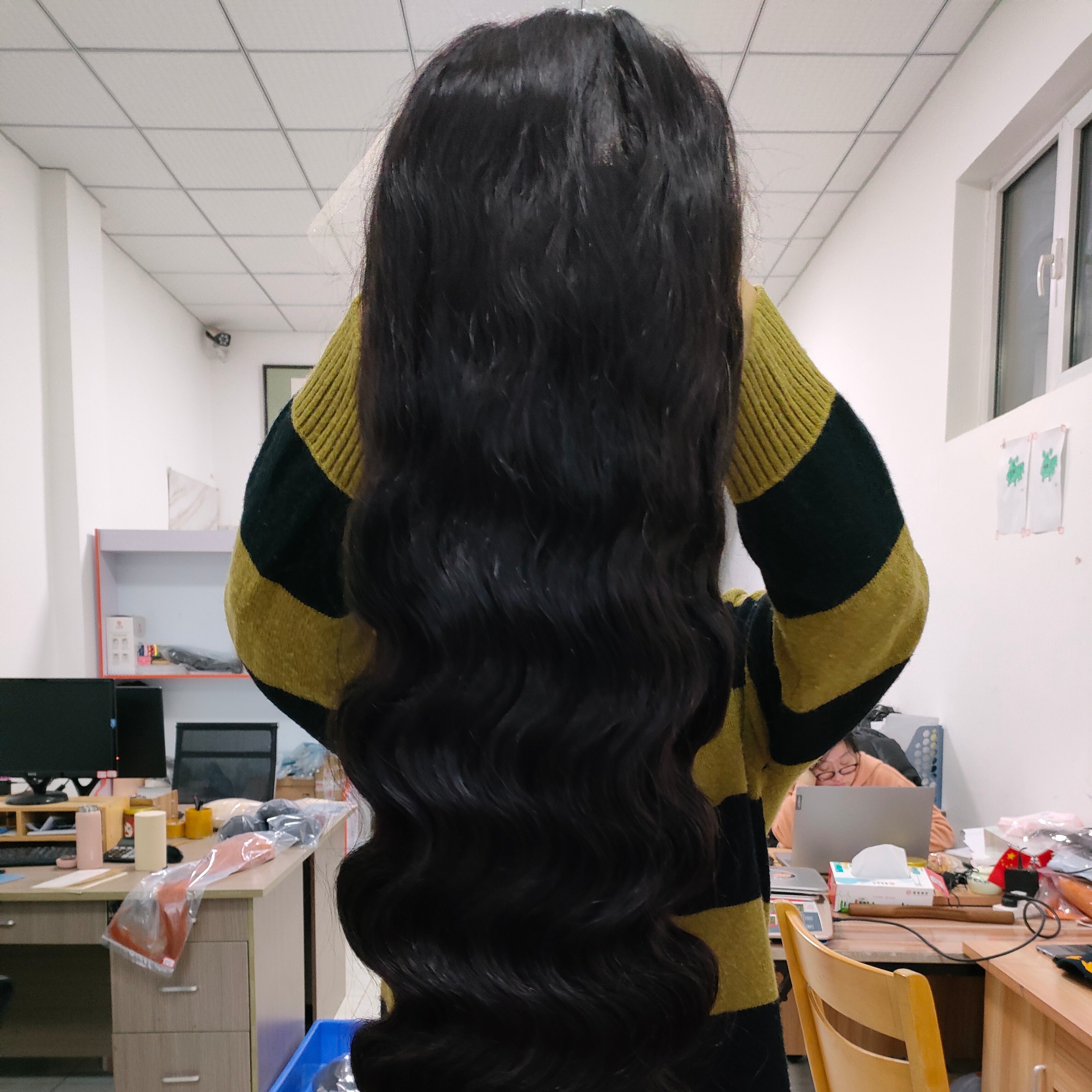 Amara Hair 22in body wave lace front wigs brazilian body wave hd lace closure wig human hair human hair closure wigs 250 density