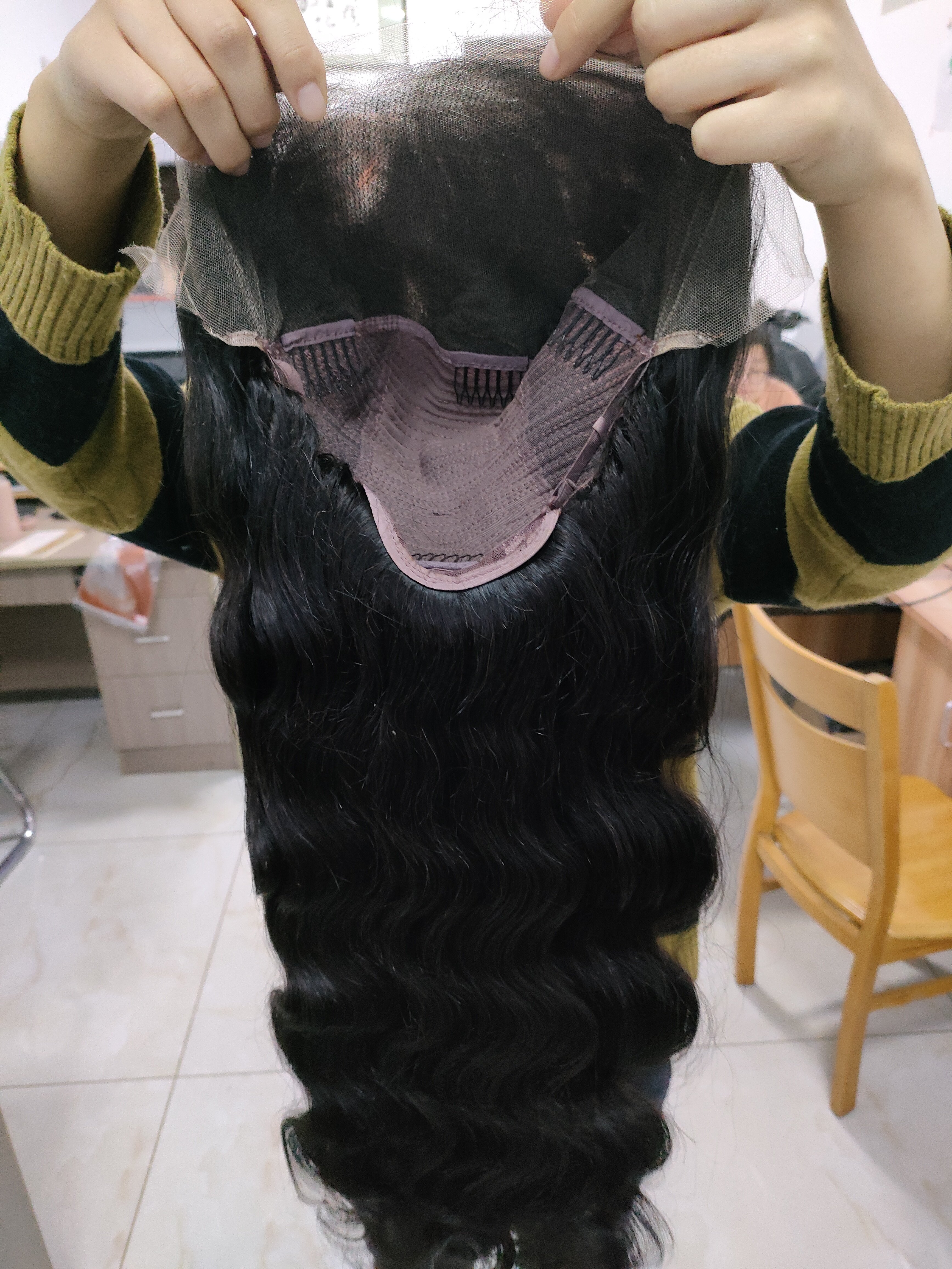 Amara Hair 22in body wave lace front wigs brazilian body wave hd lace closure wig human hair human hair closure wigs 250 density