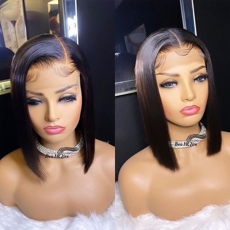 Factory Wholesale Color Bob Wigs Human Hair Brazilian Bob Lace Wig Curly Short Bob Wigs 100% Human Hair