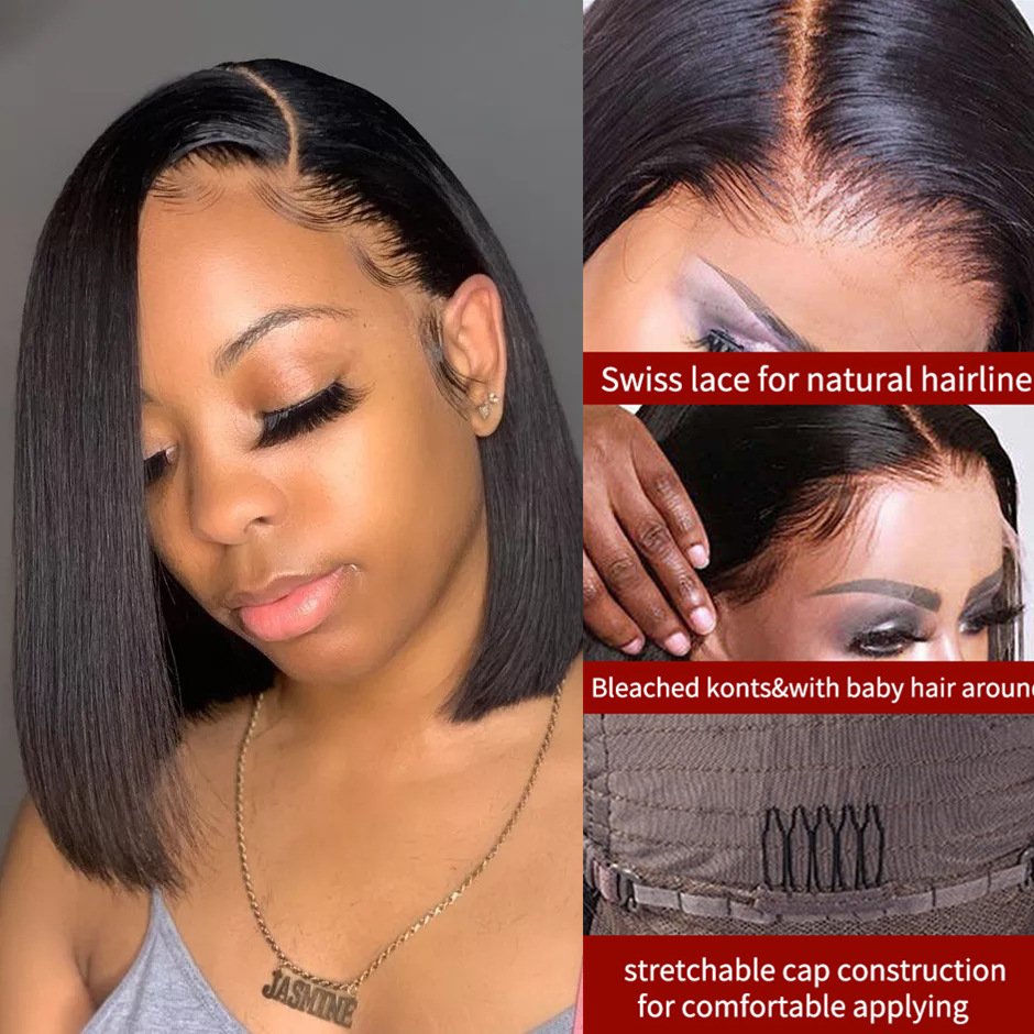 Factory Wholesale Color Bob Wigs Human Hair Brazilian Bob Lace Wig Curly Short Bob Wigs 100% Human Hair