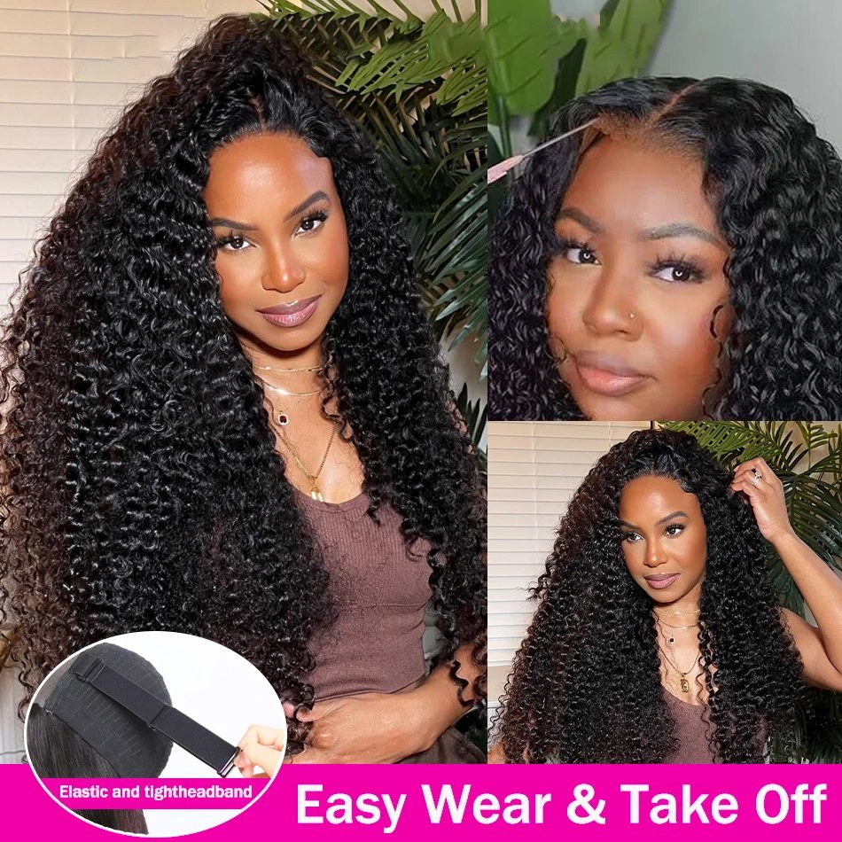 Water Wave 13*6 Transparent HD Lace Frontal Wig Human Hair Glueless Wigs for Black Women Wet and Wavy Curly Human Hair Wigs