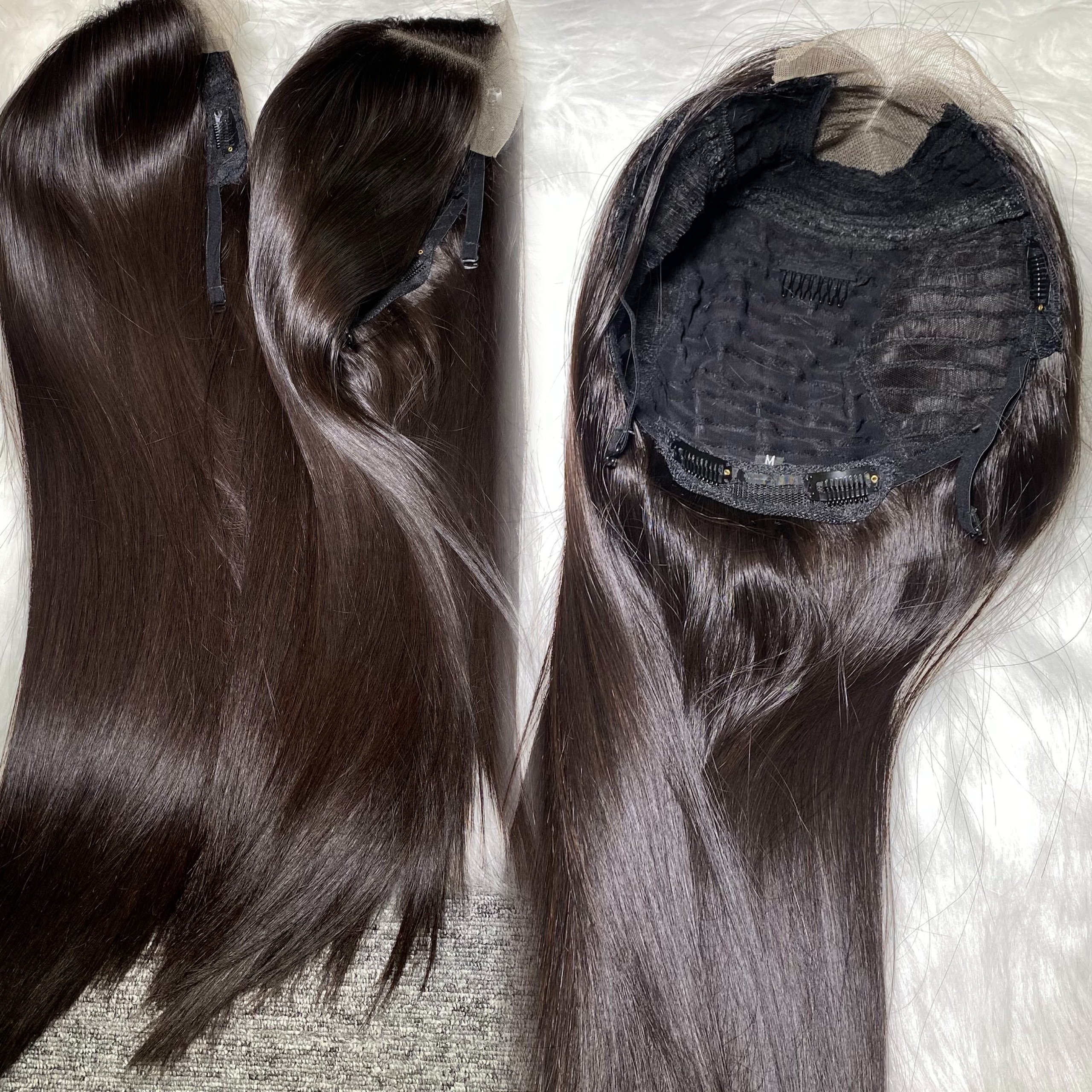 Wholesale Raw Virgin Human Hair Bone Straight Wigs For Black Women With The Best Quality Hair