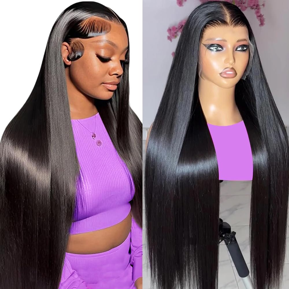 Wholesale HD Transparent Lace Front Wigs Natural Color Brazilian Human Hair Wigs Straight Remy Hair Glueless Wigs Black Women