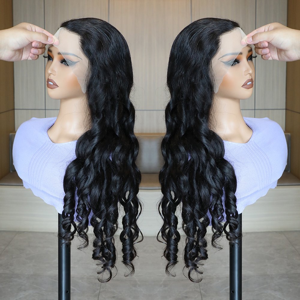Body Wave Lace Front Wig Human Hair Pre Plucked 13x4 Frontal Wig HD Lace 180% Density Brazilian Virgin Human Hair Wigs for Women