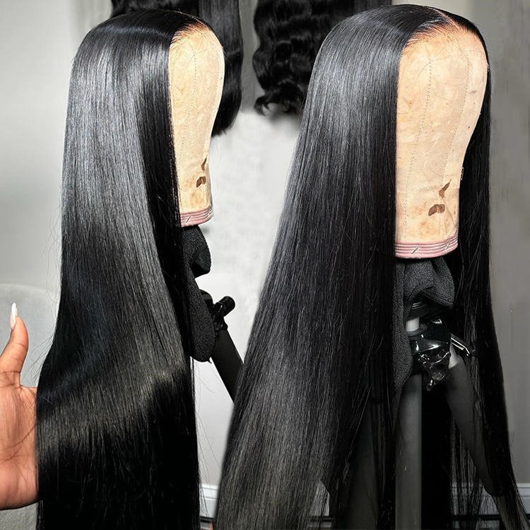 200 Density natural 13x4 13x6 glueless wigs human hair hd lace front wigs vendors bone straight remy hair peruvian hair wigs
