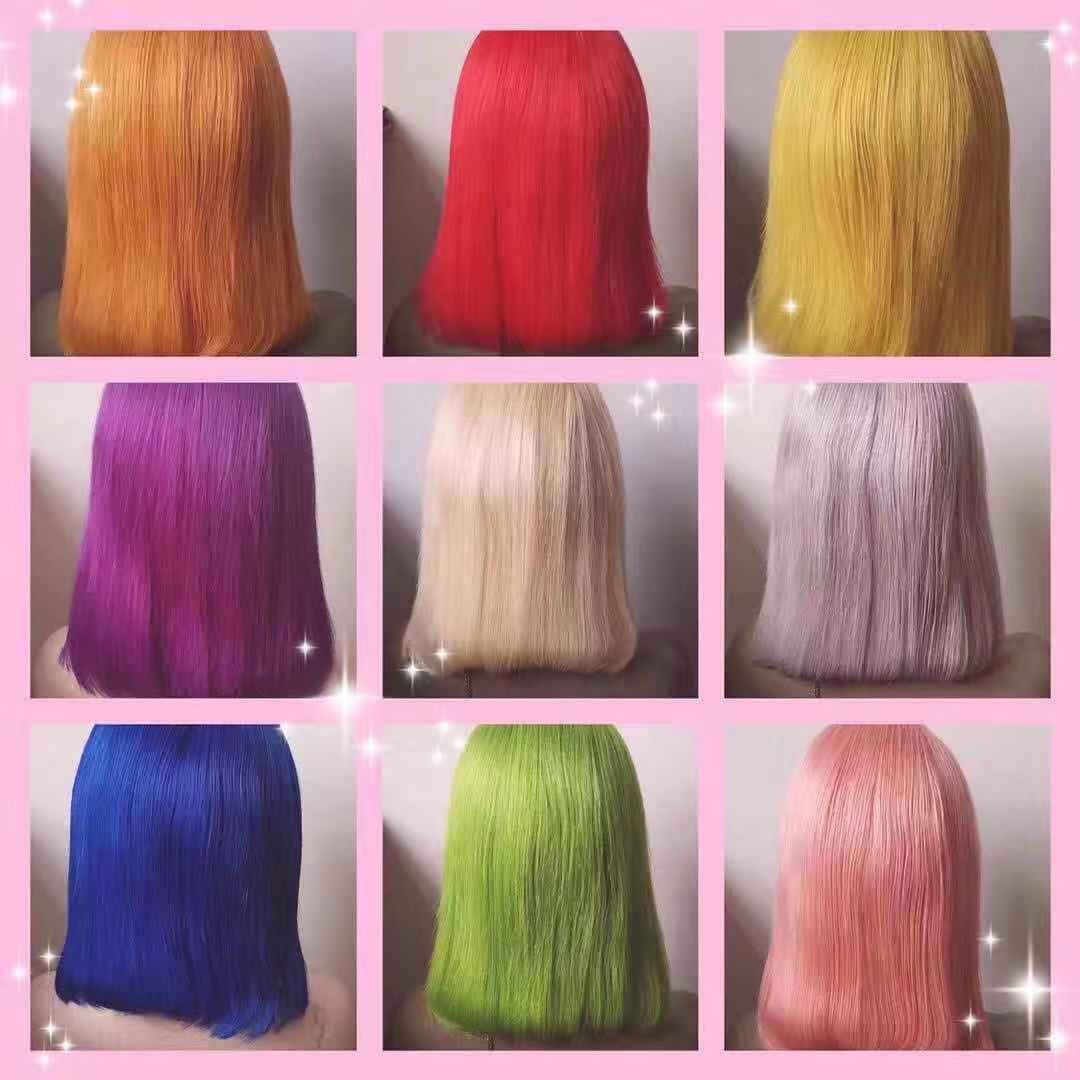 Raw buneldes Vendor Unprocessed raw virgin hair bone straight human hair pixie cut short hd lace wig human hair india