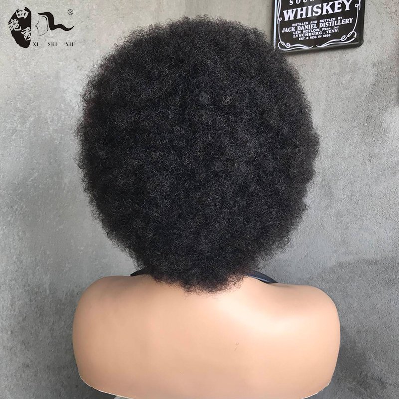 Cheap High Puff Afro Kinky Curly Wig Full Frontal 13x4 Short Bob Lace Front Wig Glueless Short Pixie Cut Human Hair Wigs