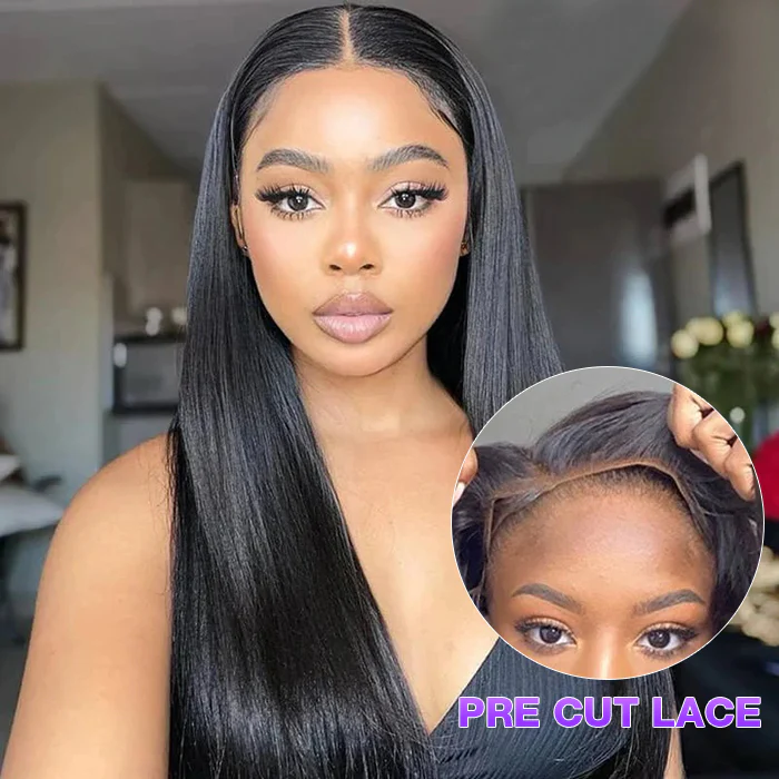 Wear and Go Glueless 5x6 Lace Human Hair Wigs Glueless Frontal Wigs Human Hair Pre Plucked Glueless Full hd Lace Wigs for Women