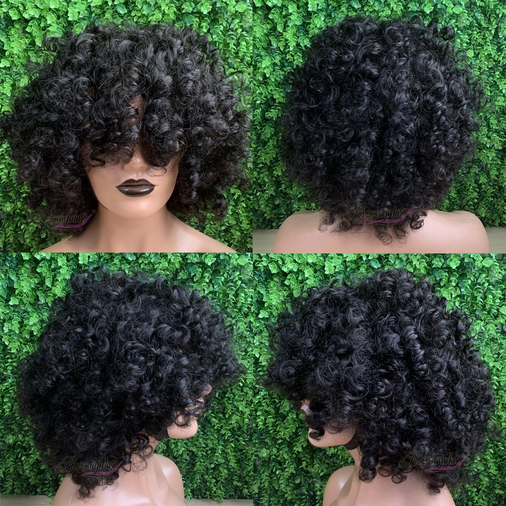 Vietnamese Human Hair Supplier,Natural Human Hair Wigs Wholesale,SDD Headband Wig Short Curly Wig Bob